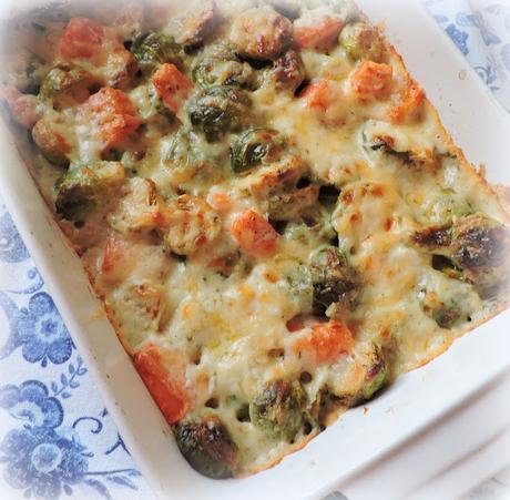 Skinny Sprout and Carrot Gratin