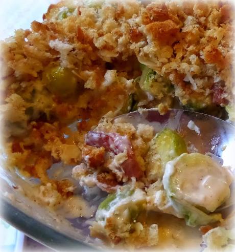 Sprouts and Bacon gratin