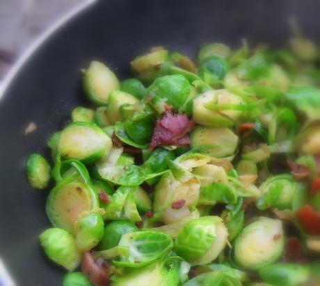 Sauteed Sprouts with Pancetta and Shallots