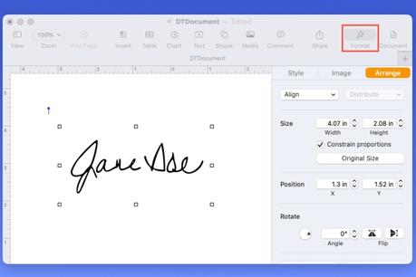 How to insert a signature in Apple Pages How to insert a signature in Apple Pages
