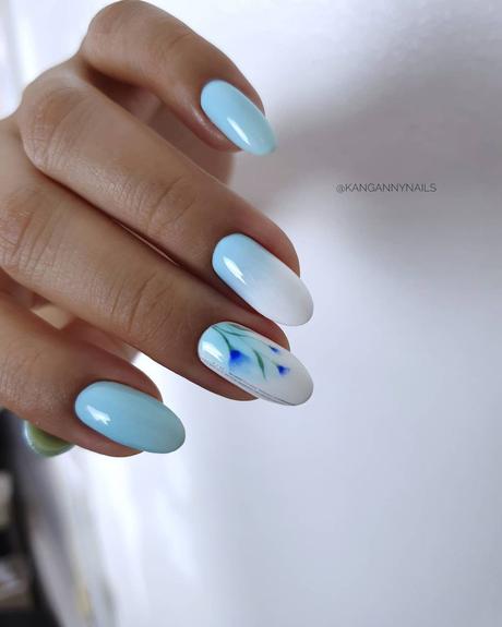 blue wedding nails light blue and white gradient kangannynails