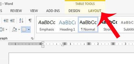 How to change table color in Word 2013