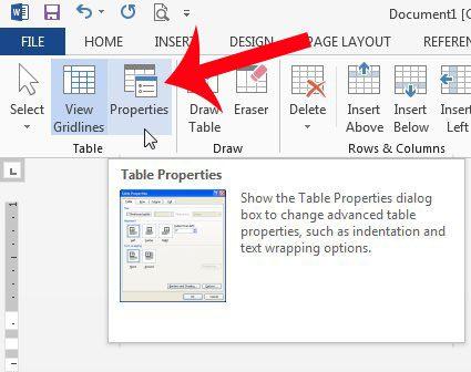 How to change table color in Word 2013