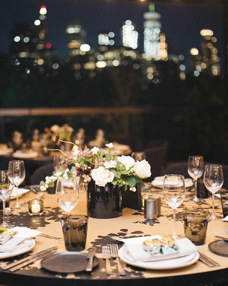 best wedding venues in new york table decor in dark shades