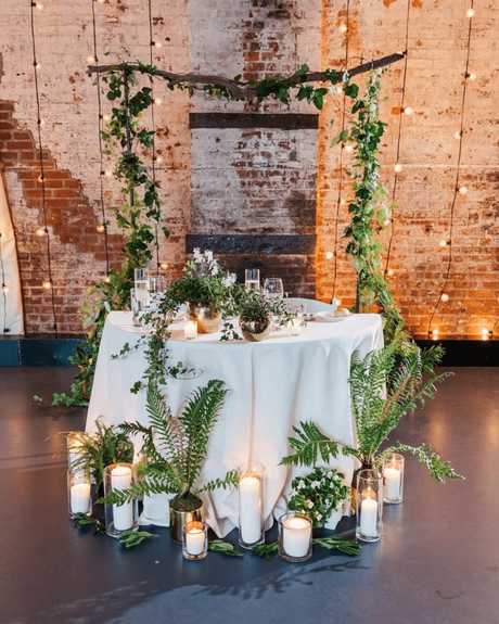 best wedding venues in new york newlyweds table greenery centerpiece