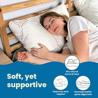 Bamboo Memory Foam Pillow For Side, Back Or Stomach Sleepers Bamboo Memory Foam Pillow For Side, Back Or Stomach Sleepers