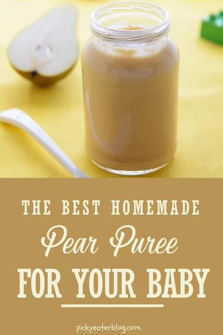 Pear Puree Baby Food