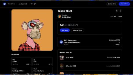 ApeCoin DAO Launches NFT Marketplace, Challenges For OpenSea, MagicEden