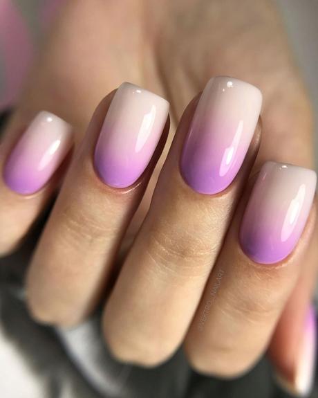 purple wedding nails ombre with white vektro__nailart