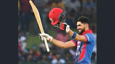 Ibrahim Zadran scored his century in 116 balls.