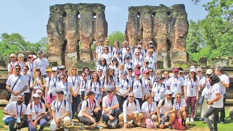 French tourists in Polonnaruwa