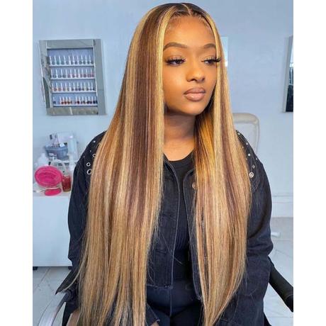 How Long Do HD Lace Wigs Last? Everything You Need To Know Super Thin Transparent HD Lace Human Hair Wig,Blonde Highlights Brown Bone Straight -Premierlacewigs.com