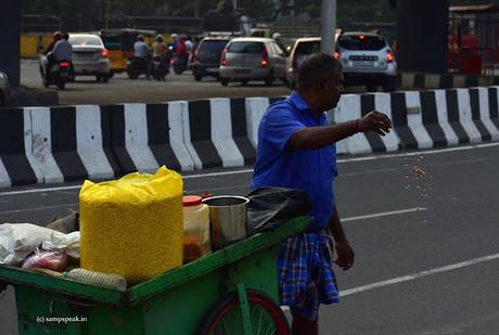 Benevolence !  - act of compassion from a pushcart seller