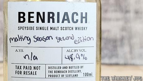 Benriach Malting Season 2nd Edition Label
