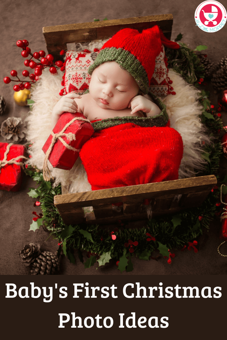 These adorable Baby's First Christmas Photo Ideas will ensure that baby's first Christmas season is as memorable as can be! Also makes for super cute Christmas cards!