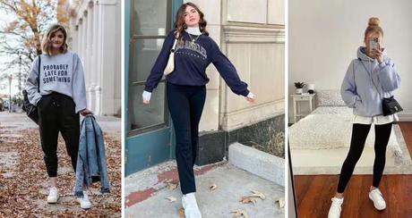 10 casual outfits with a sweatshirt that you can wear this weekend