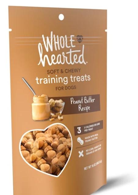 WholeHearted Grain-Free Tender Tidbits Peanut Butter Recipe Dog Training Treats Petco