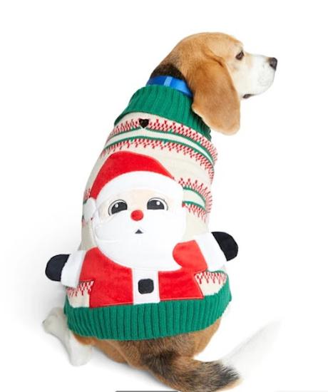 More and Merrier Santa Dog Sweater
