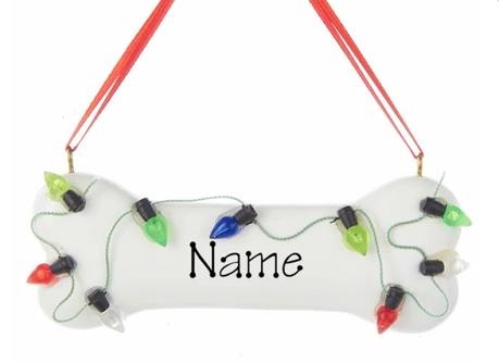 Petco  Personalized Dog Bone with Light Ornament