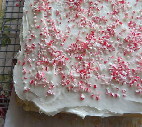 Candy Cane Sheet Cake