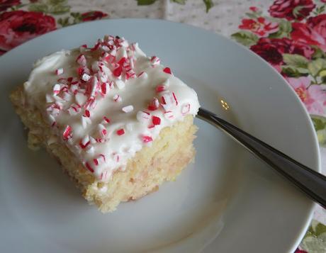 Candy Cane Sheet Cake