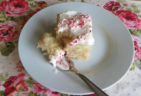 Candy Cane Sheet Cake