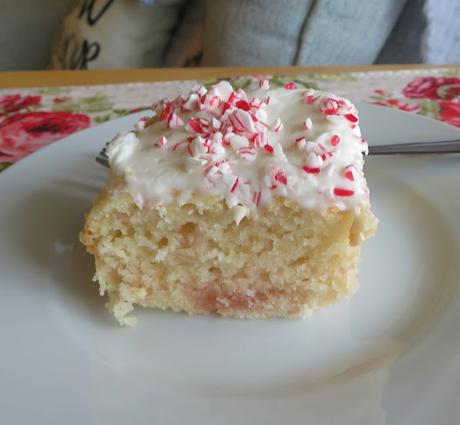 Candy Cane Sheet Cake