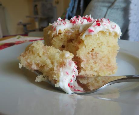 Candy Cane Sheet Cake