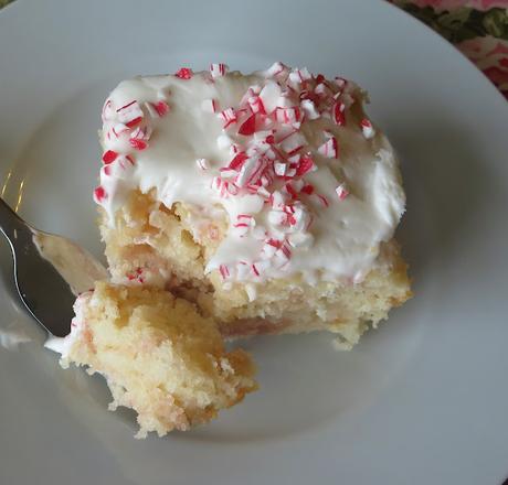 Candy Cane Sheet Cake