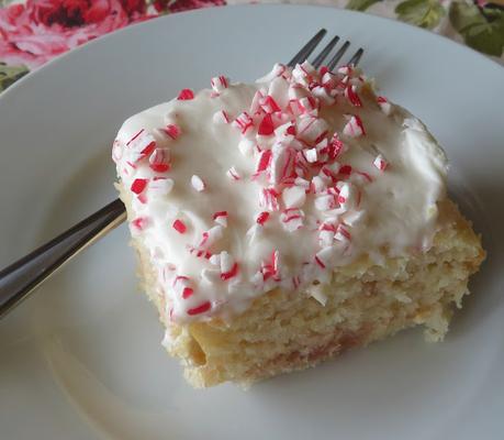 Candy Cane Sheet Cake