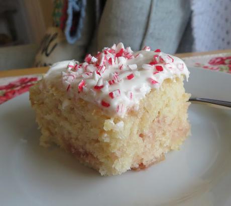 Candy Cane Sheet Cake