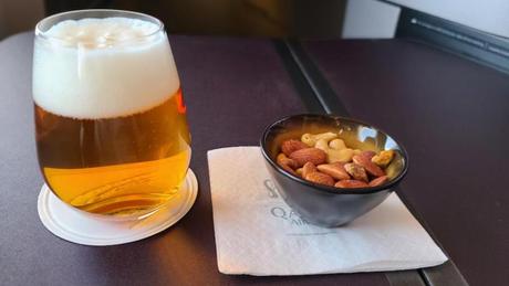 Leffe Beer with Nuts