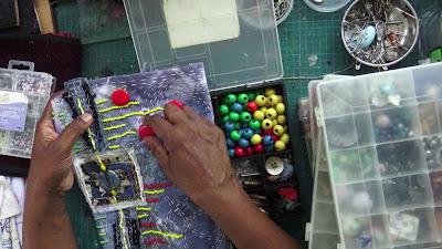 Material Mondays - Week 17 - Adding Beading to the Stitched Project