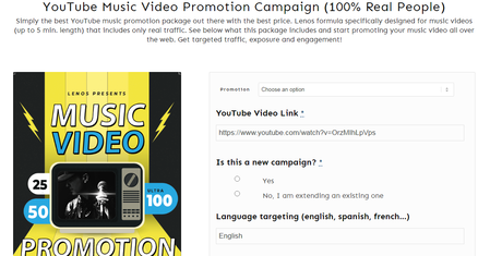 LenosTube Artist Promotion