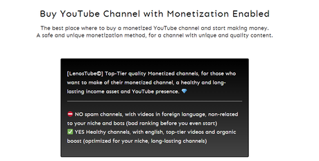 LenosTube Monetization