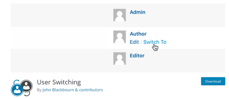 User Switching plugin