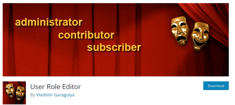 User Role Editor plugin