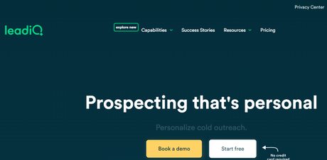 LeadIQ- Best B2B Prospecting Tools 