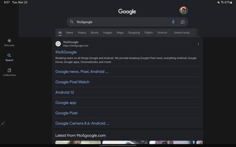 Every Google app with an Android tablet UI [U: Keep, Docs]