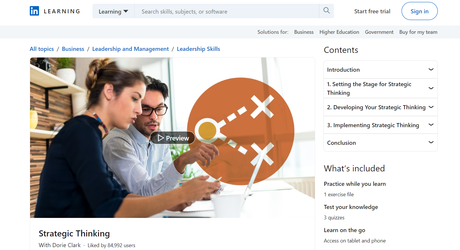 Strategic Thinking LinkedIn