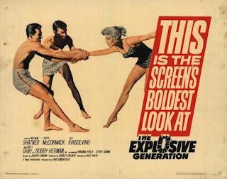 #2,878. The Explosive Generation (1961) - Teen Rebellion in B&W Triple Feature