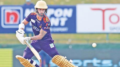 Man of the Match, opener Thanuka Dabare making a shot (pix courtesy SLC)