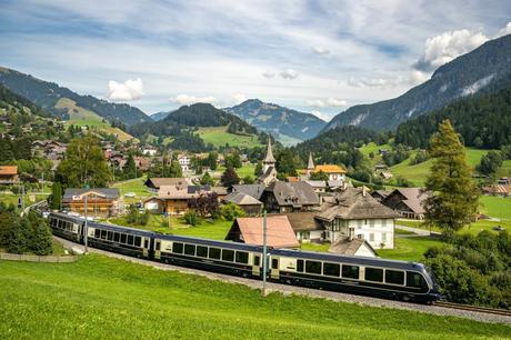 The amazing new Swiss mountain train that can jump rail tracks