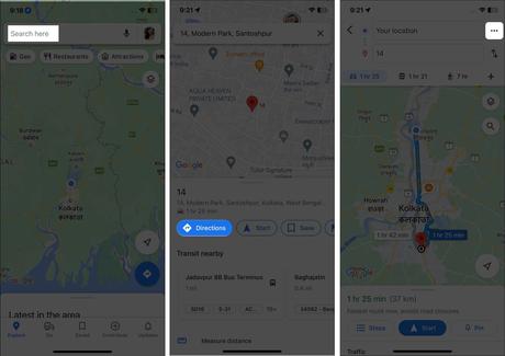 How to use Google Maps as a trip planner on iPhone