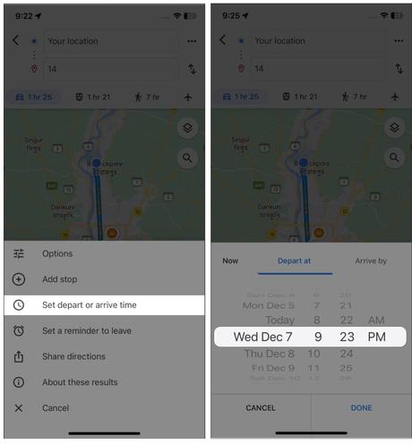 How to use Google Maps as a trip planner on iPhone