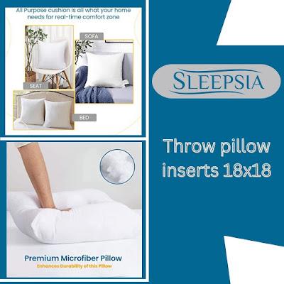 throw pillow inserts 18x18