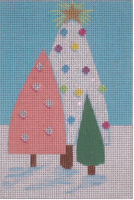 Christmas Tree Forest in December's Needlepoint Now!