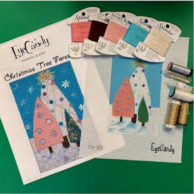 Christmas Tree Forest in December's Needlepoint Now!