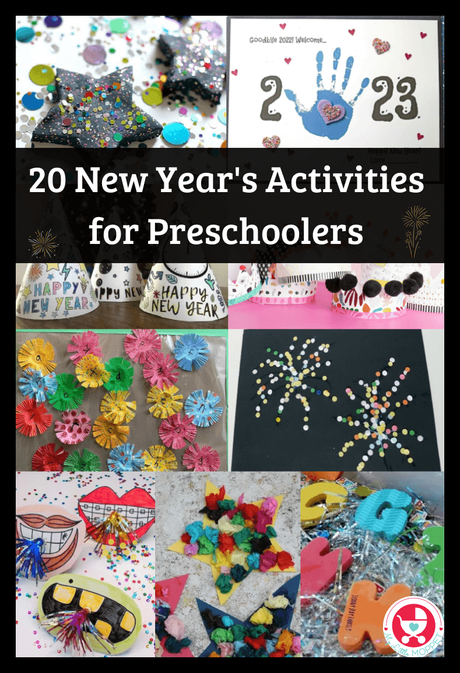 These New Year's Activities for Preschoolers will keep your little ones occupied this festive season, and also get them excited about the new year!