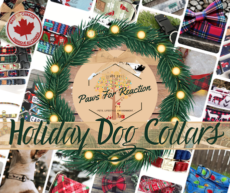 Etsy Holiday Gift Guide: Dog collars that are made in Canada Christmas pet products